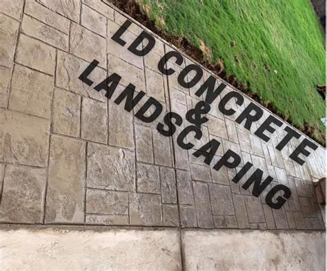 ld landscaping|landscaping and concrete work.